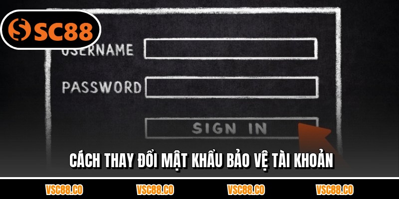 Cách thay đổi mật khẩu bảo vệ tài khoản
