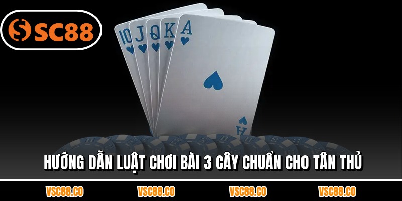Hướng dẫn luật chơi bài 3 cây chuẩn cho tân thủ